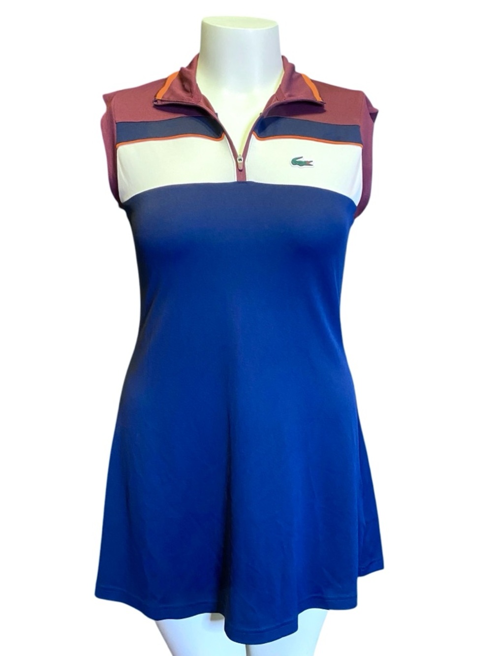 Lacoste Tennis Dress Navy/ Bordeaux Size 36 (Small)